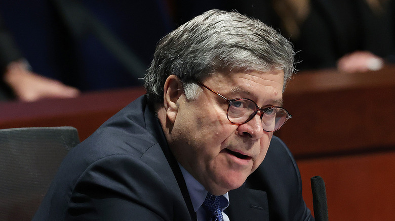 William Barr testifying