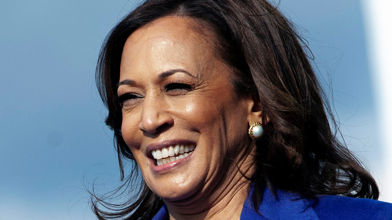 Vice President Kamala Harris smiling