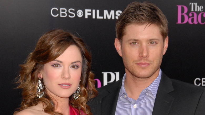 Danneel and Jensen Ackles posing