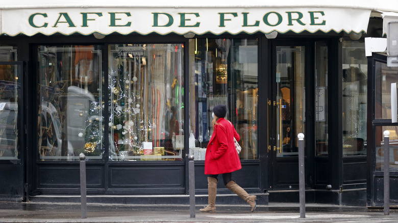 woman walking in France