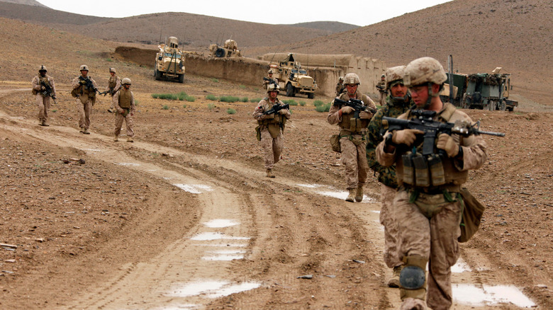 U.S. marines patrolling the border in 2012