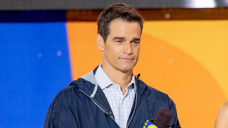 Rob Marciano while hosting "Good Morning America"