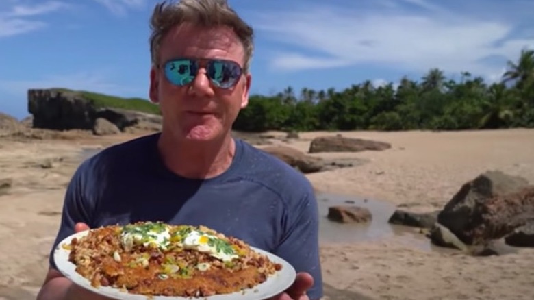 Gordon Ramsay with rice dish