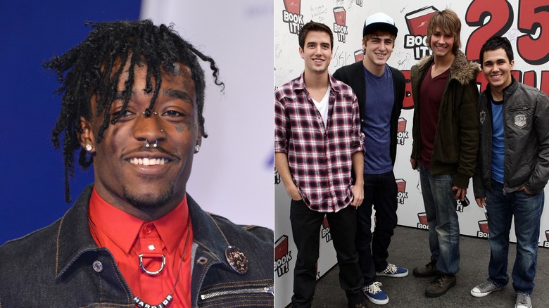 Lil Uzi Vert in 2017 & Big Time Rush in 2009