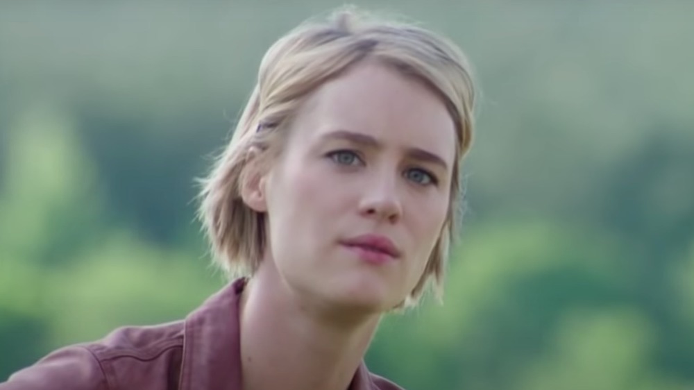 Mackenzie Davis, who played Harper from Happiest Season, in Irresistible