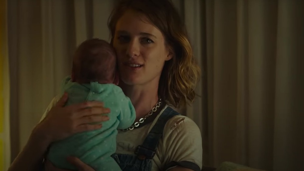 Mackenzie Davis, who played Harper from Happiest Season, and Charlize Theron in Tully