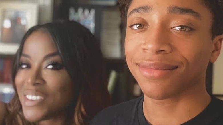 Tiffany Brooks takes a selfie with her son Ayden