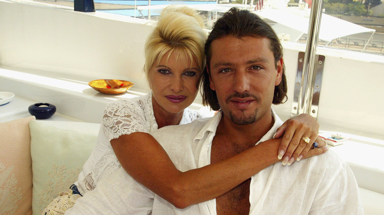 Ivana Trump and Rossano Rubicondi on an yacht 