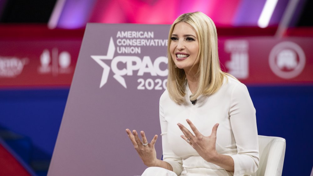 Ivanka Trump speaking in public