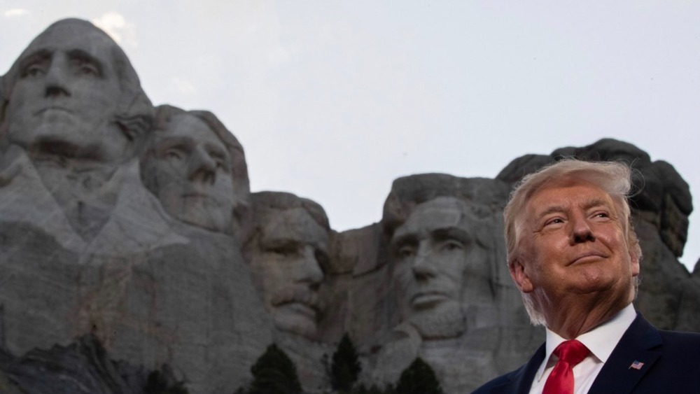 Trump and Mt Rushmore