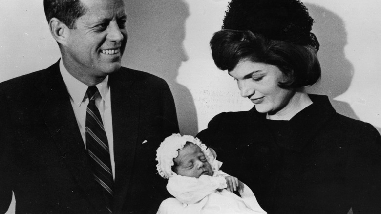 John, Jackie, and Caroline Kennedy