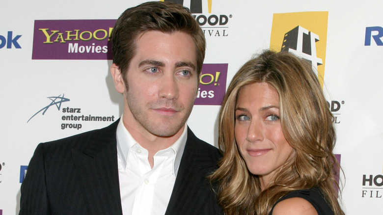 Jake Gyllenhaal and Jennifer Aniston on the red carpet.