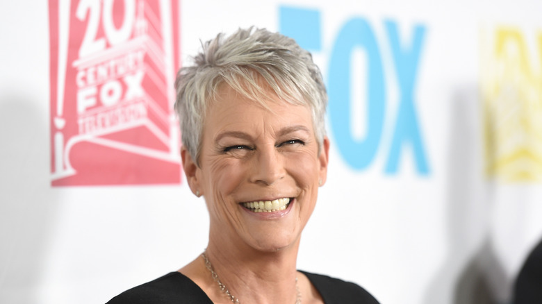 Jamie Lee Curtis laughing