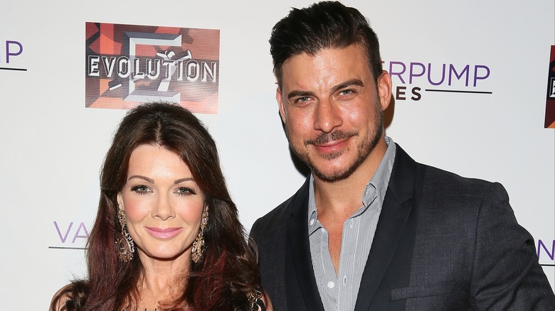 Lisa Vanderpump and Jax Taylor posing together