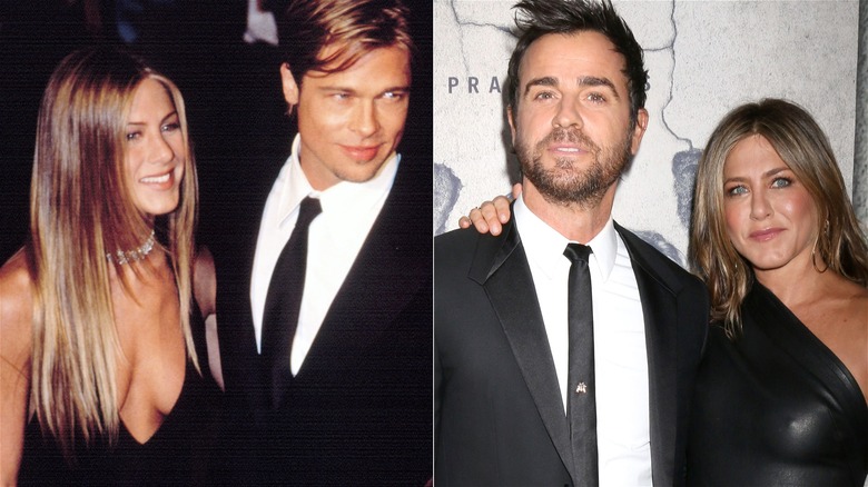 Jennifer Aniston Brad Pitt and Justin Theroux