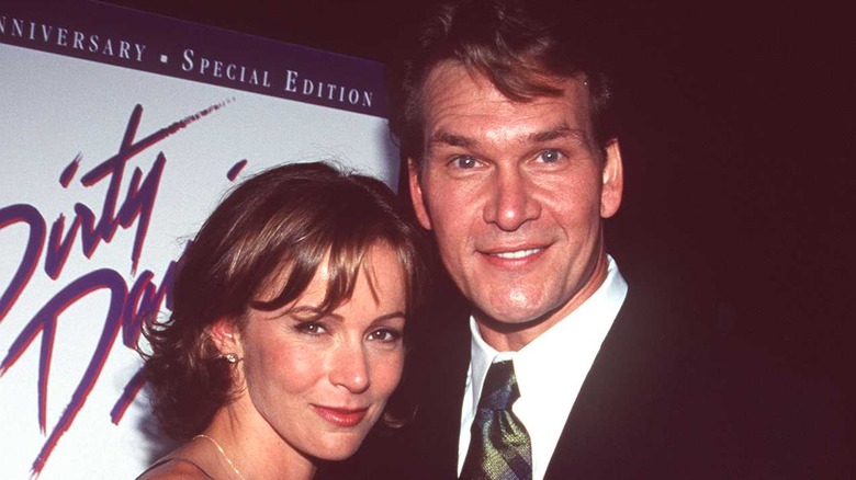 Jennifer Grey and Patrick Swayze at event