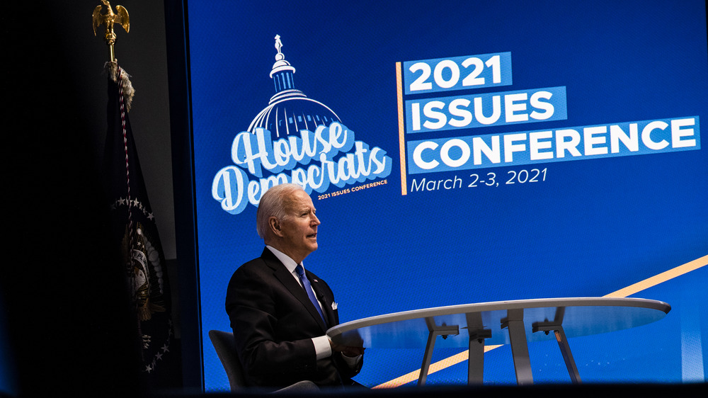 Joe Biden at virtual conference