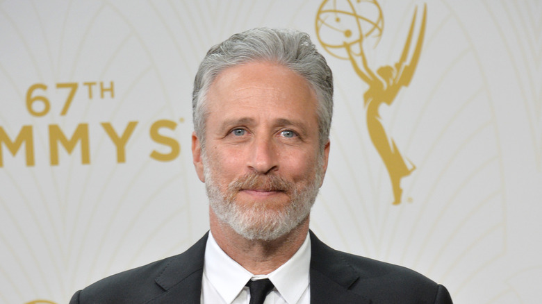 Jon Stewart posing 