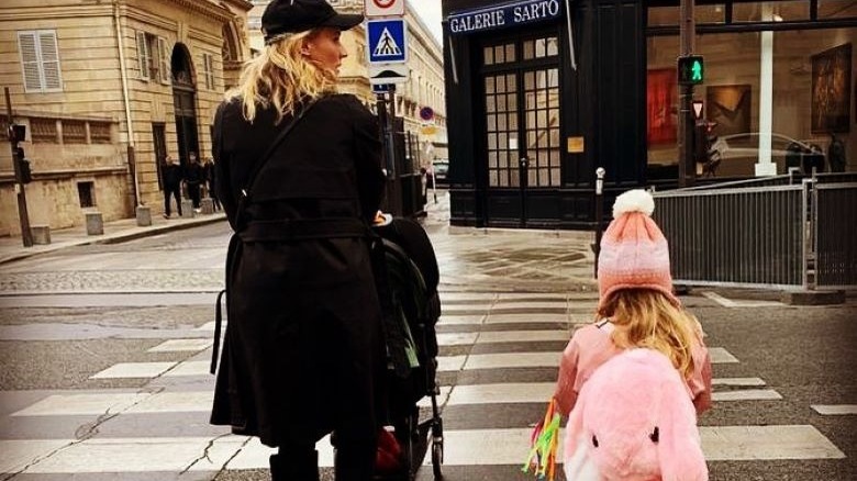 Diane Kruger with her kids