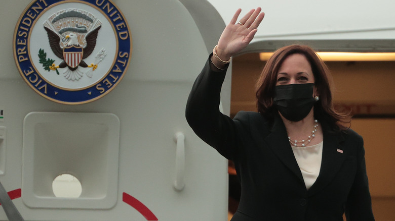 Kamala Harris on her first international trip