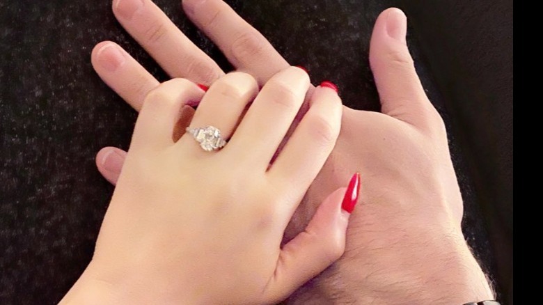 Kat Dennings' engagement ring