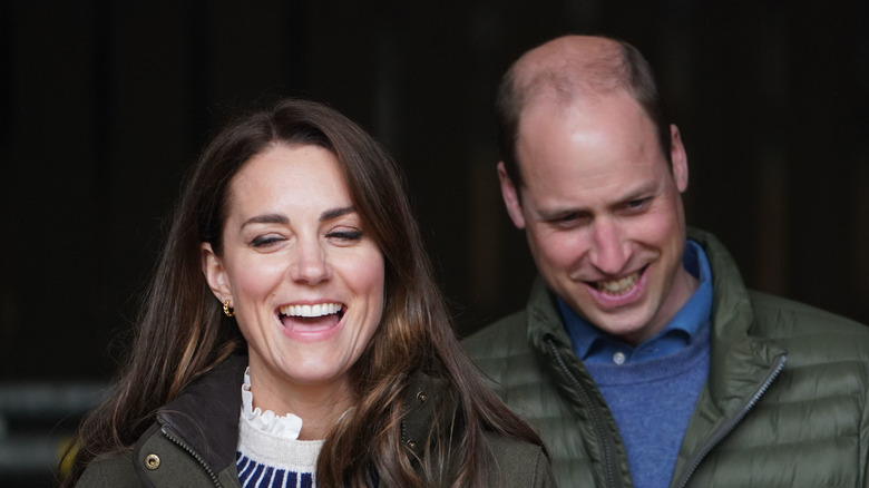 Prince William and Catherine laughing