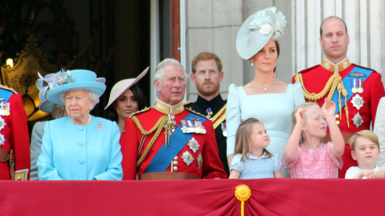 Royal family on balcony