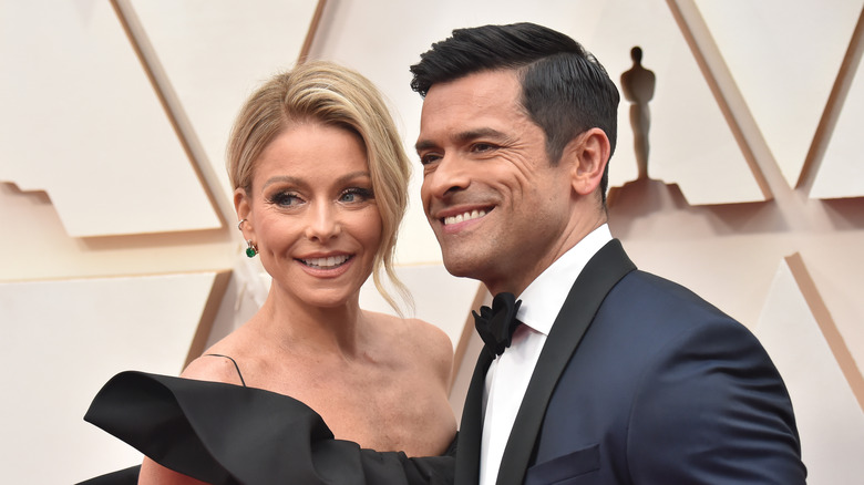 Kelly Ripa and co-star Mark Consuelos posing together