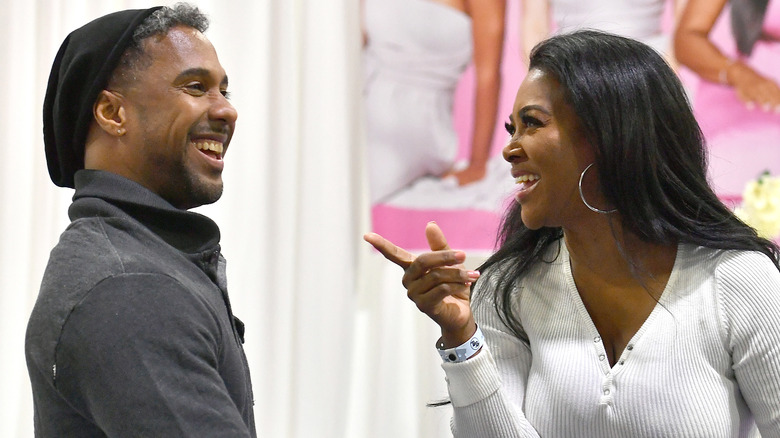 Marc Daly and Kenya Moore filming