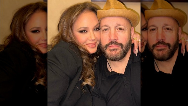 Leah Remini and Kevin James selfie