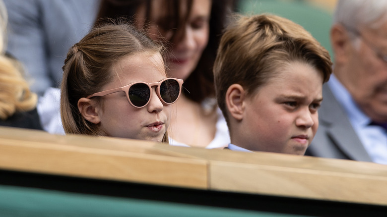 Princess Charlotte and Prince George at Wimbledon