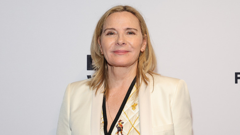 Kim Cattrall smiling