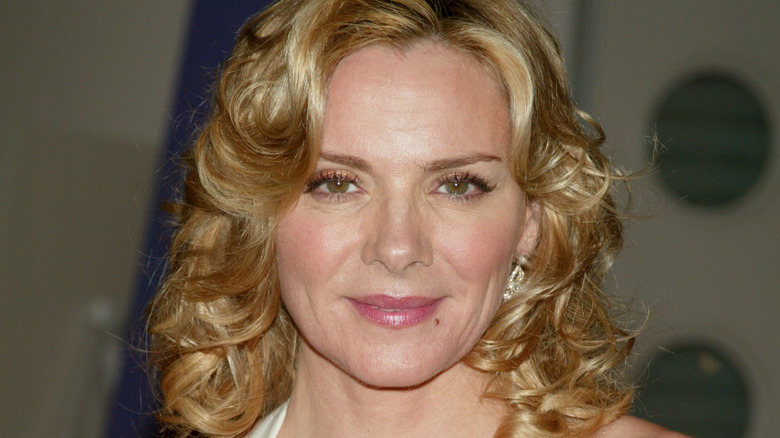 Kim Cattrall smiling