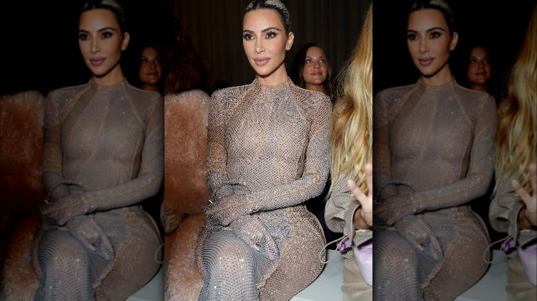 Kim Kardashian at a fashion show