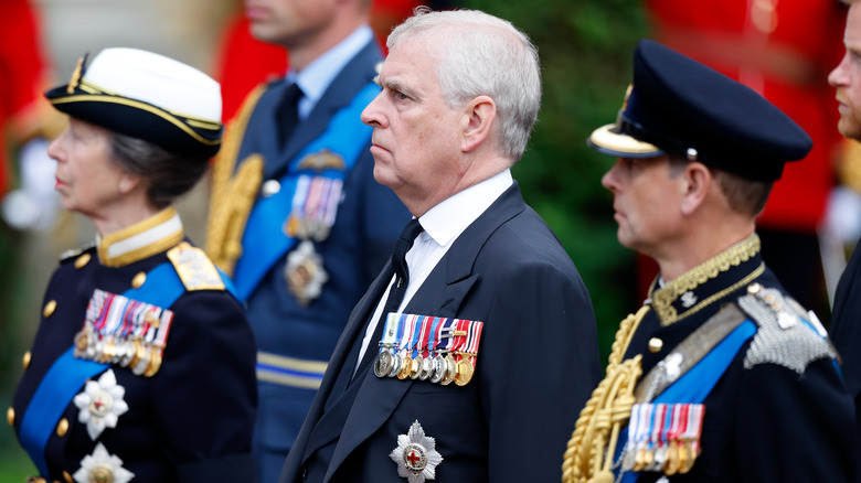 Princess Anne, Prince Andrew, and Prince Edward