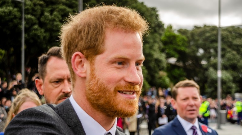 Prince Harry smiling