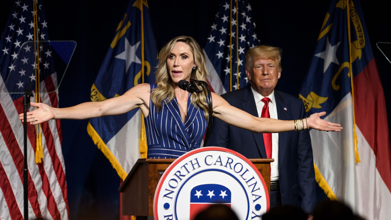 Lara and Donald Trump rally North Carolina