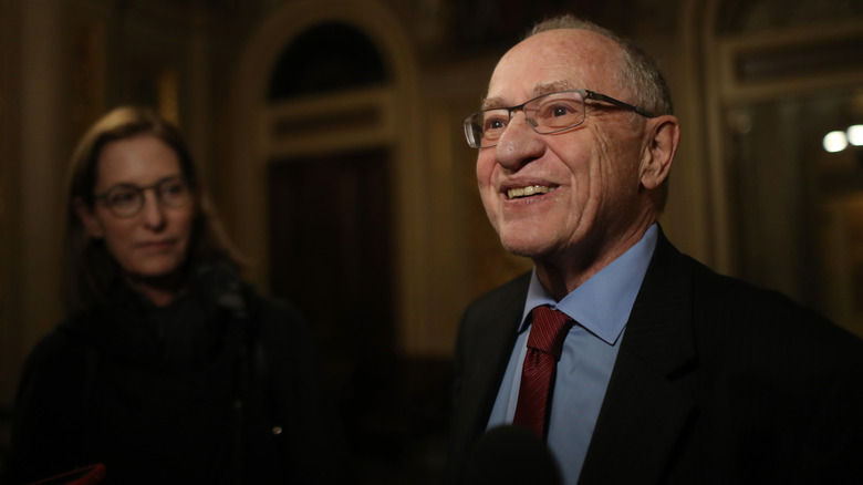 Alan Dershowitz smiling