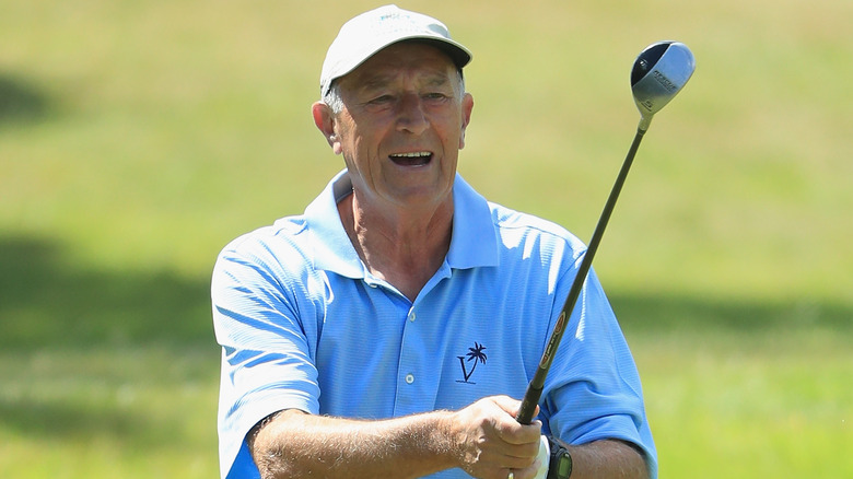 Len Goodman golfing