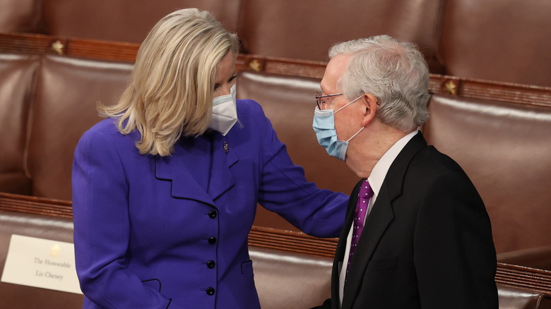 Liz Cheney and Mitch McConnell