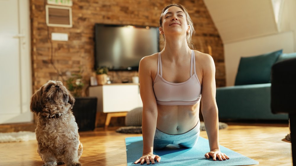 Woman working out