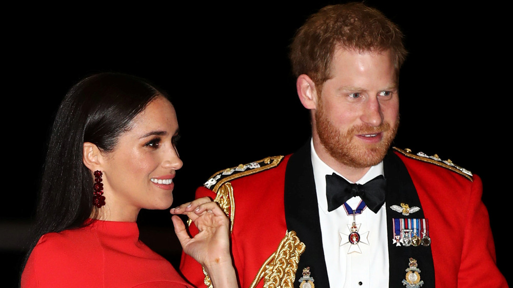 Meghan Markle and Prince Harry red dress