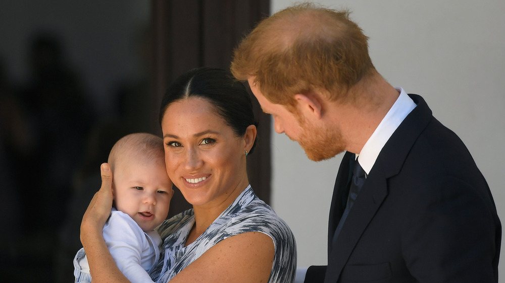 Meghan Markle and Prince Harry with Archie