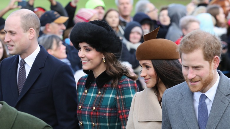 Prince William, Kate Middleton, Meghan Markle, and Prince Harry