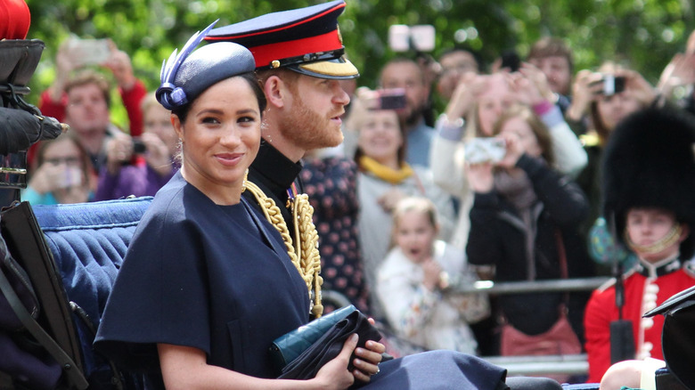 Meghan and Harry when they were working royals