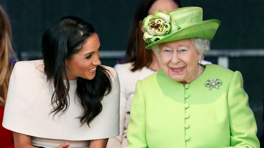 Meghan Markle with Queen Elizabeth II