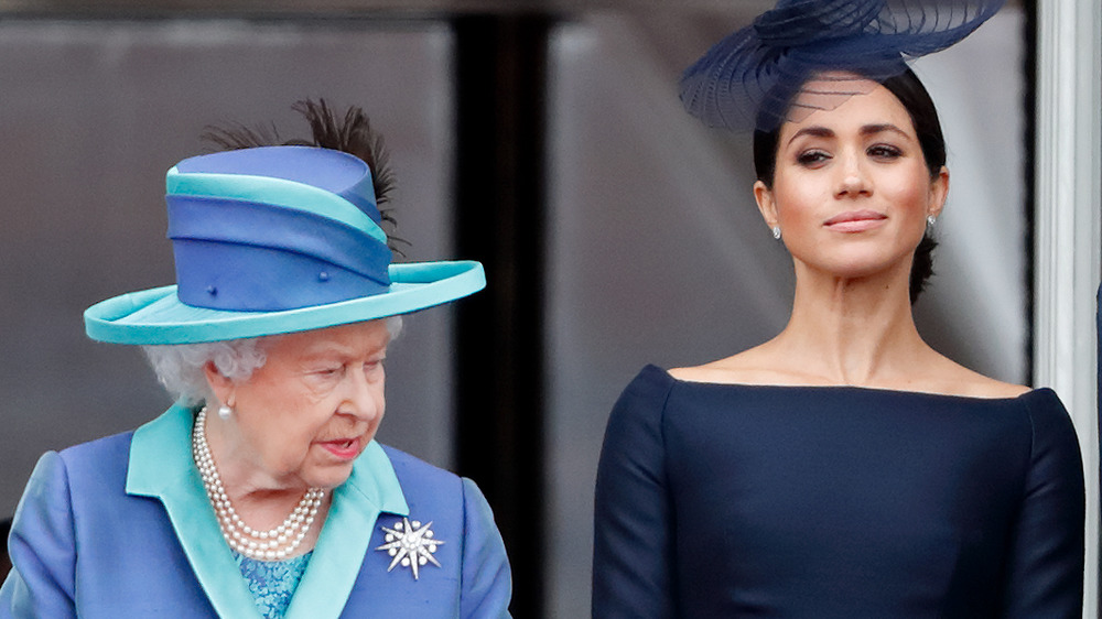 Queen Elizabeth with Meghan Markle