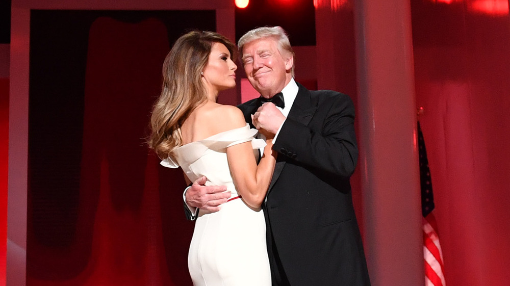 Donald and Melania Trump dancing at the inaugural ball 