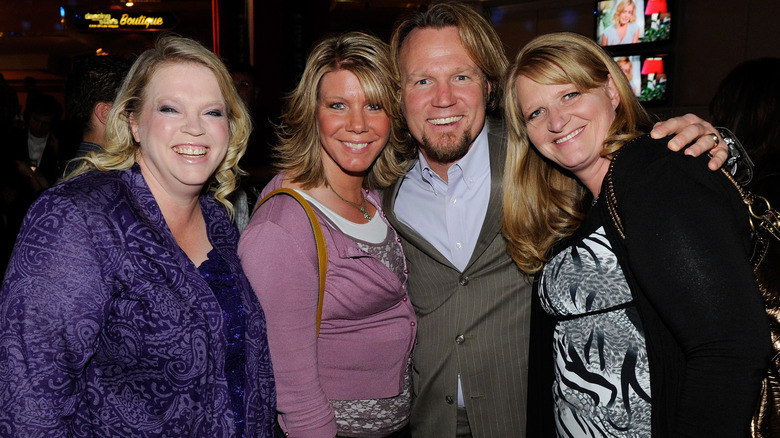 Janelle, Meri, Kody, and Christine Brown smiling