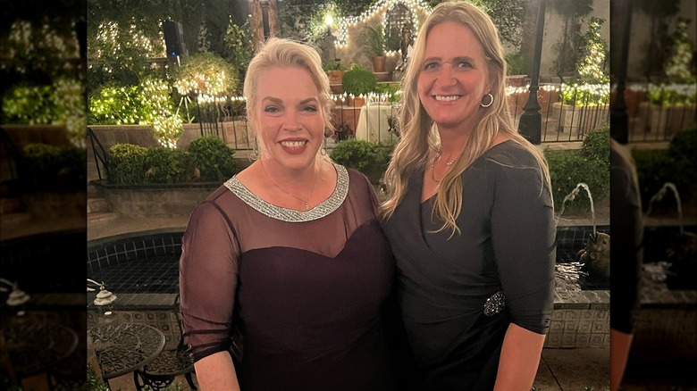 Janelle and Christine Brown posing together